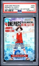 2026 One Piece Promos Monkey D. Luffy Coll Basketball: Us Voyage PSA 9 #055 Mint