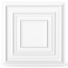 Drop Ceiling Tiles 2 ft x 2ft w/3DmPatterns, 12-Pack Tiles Up to 48 Sq.ft.