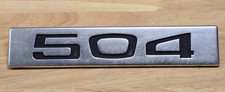 Vintage Oem Peugeot 504 Emblem Car Badge Original Bichet Metal Trunk Fender 7