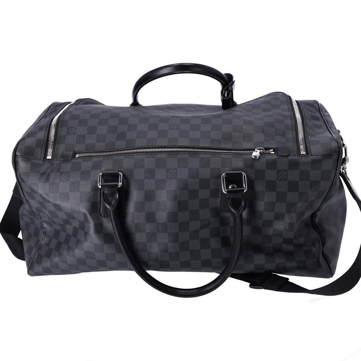 Louis Vuitton Roadster 50 Boston Bag N48189 Damier Graphite Black