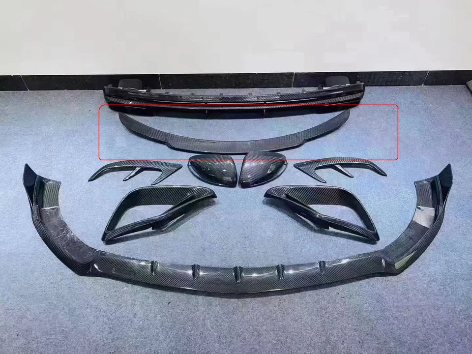 Asa de spoiler traseira de carbono real para Mercedes-Benz W217 C217 S550 S63 S65 - Imagem 2 de 4