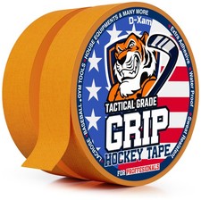 Hockey Tape Orange Grip 2 Roll Athletic Sports 1 inch x 20 yards,