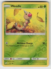 Reverse Holo Weedle 3/181 Common Team Up Near Mint