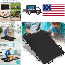 Emergency Dog Stretcher 44 Inch Nylon Carrier with 8 Safety Straps for Transport