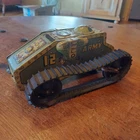 Vintage Marx Tin Wind Up Army Tank  Corps #12 9 1/2" For Repair/Restoration