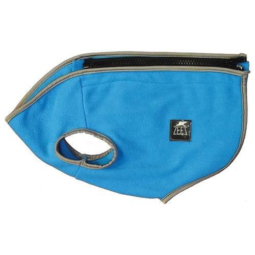 Zeez Cozy Fleece Indoor & Outdoor Dog Vest Arctic Blue S4 24cm - Picture 1 of 1