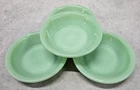 Set of Four (4) Fire-King Jadeite Restaurant Ware 4.5" Inch Berry Bowls