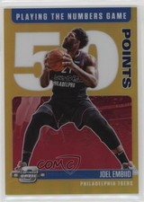 2020 Contenders Optic Playing the Numbers Game Gold Prizm 6/10 Joel Embiid zc4