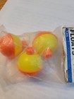 Eagle Claw Snap-on Float Orange/Yellow 1-1/4" 3Pk Fishing Bobber NEW NOS — photo 3