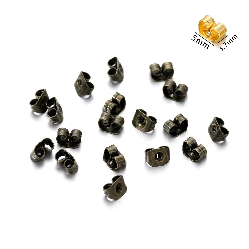 200-2000Pcs Soft Silicone Earring Back Stoppers for DIY Stud Earrings UK