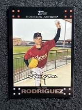 WANDY RODRIGUEZ #486 2007 Topps Baseball Red Back Parallel Houston Astros