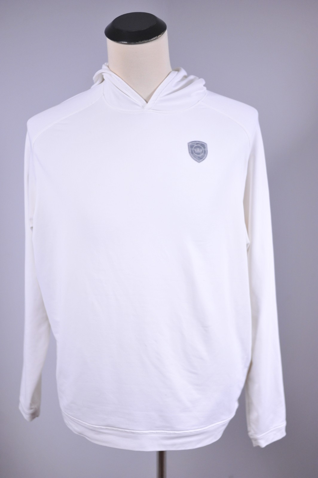 Peter Millar Pine Performance Pullover Hoodie Whi… - image 1