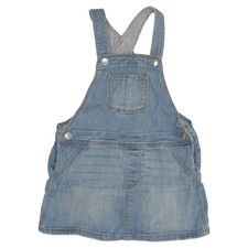 H&M, Latzrock, Größe: 92, Blau, Baumwolle/Elasthan, Mädchen #PTJ