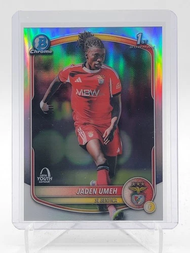 JADEN UMEH 2025-26 TOPPS CHROME UCL BOWMAN CHROME 1ST REFRACTOR 6617