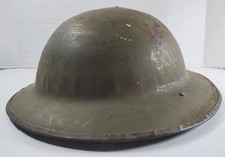 World War MK Brodie Helmet with NICE Liner - W.Hutton & Sons. - Vickers Ltd. WW1