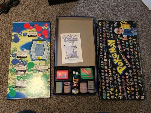 Pokemon Master Trainer Board Game Vintage Hasbro 99.9 Complete 1999 Rare Gen 1