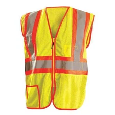 Occunomix Lux-Ssclc2z-Y2x Safety Vest, Yellow, 2-Tone Class 2, 2Xl