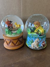 Disney Lion King Musical Snow Globes Circle of Life & Hakuna Matata
