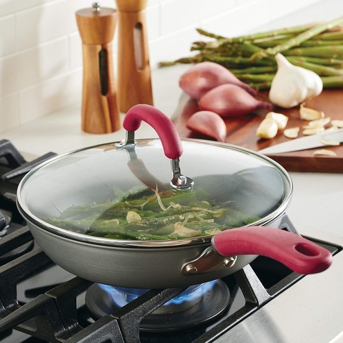 Create Delicious Deep Hard Anodized Nonstick Frying Pan / Fry Pan / Hard Anod... - Afbeelding 3 van 7