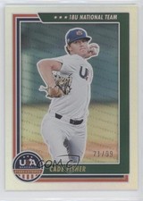 2022 Panini USA Baseball Stars & Stripes Holo Gold 71/99 Cade Fisher #54 w1k