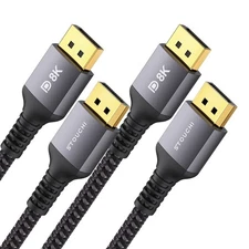 DisplayPort Cable 1.4 6FT 2 Pack, Display Port Cables 16K30Hz 8K60Hz 4K240Hz,...