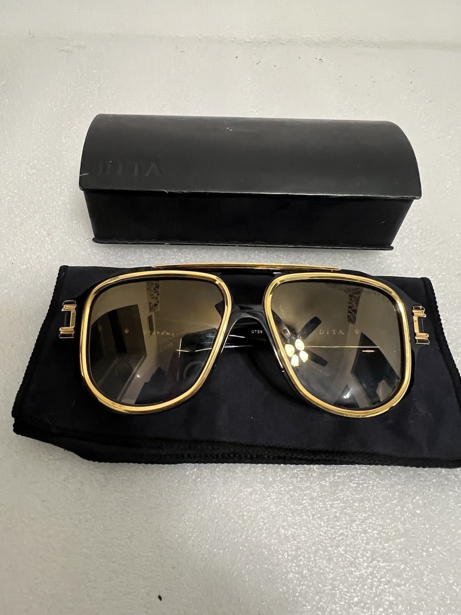 Dita GRANDMASTER SIX DTS900 58-01 Sunglasses Black &Gld Limited