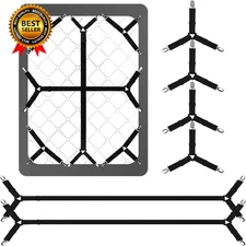 Bed Sheet Straps 6 PCS Secure and Fitted Sheet Straps for Full Size Bed 