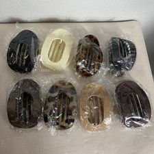 Circle Cutout Flat Claw Clip Set of 8