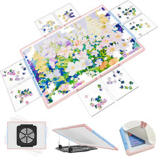 2000 Pieces Puzzle Board 3-In-1 Double-Sided  Rotating  Tilting, Plastic Puzzl