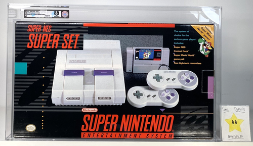 Super Nintendo Entertainment System SNES Console Super Mario World New VGA Q 85 - Picture 1 of 7