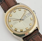 Timex Marlin Day Date 1973 M27 Mens Vintage Watch Hand-Wind Runs Not Serviced