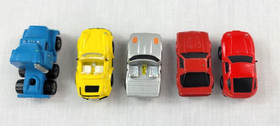 Vintage 80's Micro Machines Lot 9 Military Vehicles Porche Corvette Mustang Semi