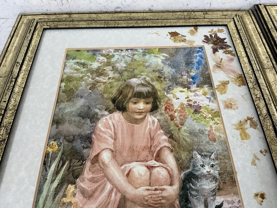 Two Katy Bell Framed Prints Leo Gibbins Smith, Margaret Tarrant C 1990 — 第 4/4 张图片