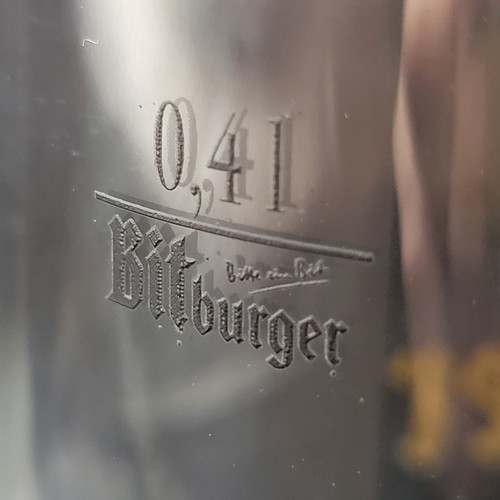 Stemmed Pilsner Glass 🍺 "The Bitburger Cup"🍺 ~ 0.4L ~ A Glass for Connoisseurs - Picture 7 of 11