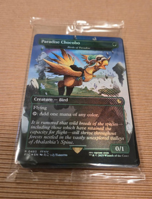 Magic MTG Paradise Chocobo - Final Fantasy - Sealed + 16 Länder ENG - Foil