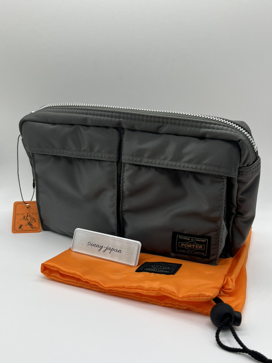 未使用 PORTER TANKER WAIST BAG 622-68723 YOSHIDA PORTER TANKER WAIST BAG 622-68723 (622-78723) Silver