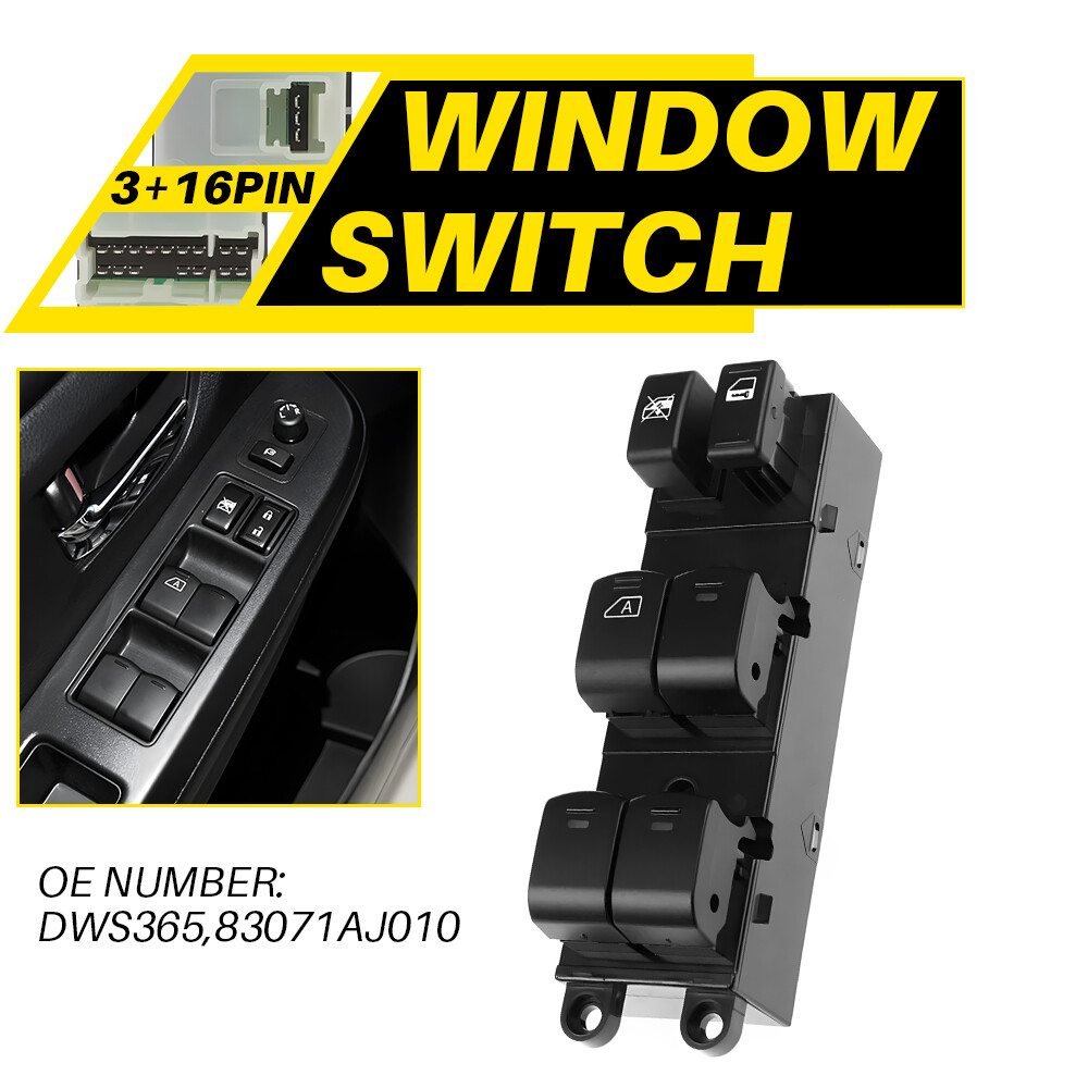 FOR 10-12 SUBARU LEGACY OUTBACK DRIVER SIDE MASTER POWER WINDOW CONTROL SWITCH B