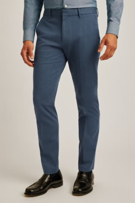 Bonobos Stretch Weekday Warrior Tuesday Navy Micro Dobby Pants 33/32 Slim