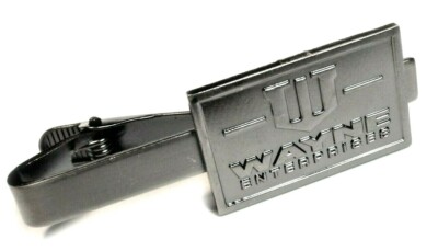 Wayne Enterprises Batman Bruce DC Comics Wedding Suit Work Tie Bar Clip