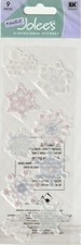 A Touch of Jolee's SNOWFLAKES Theme 3-D Stickers 9 pcs 71762 FAST FREE shipping 