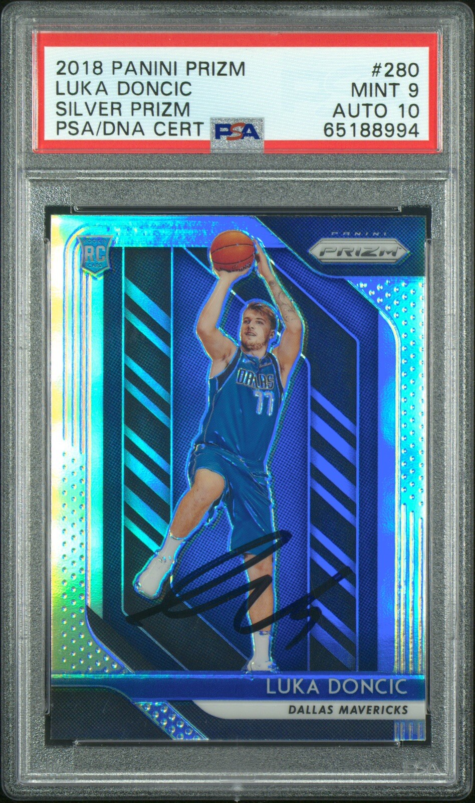 スポーツ選手 Luka Doncic Prizm Choice RC Auto SP 2018 LUKA DONCIC 2018 Panini Prizm SIGNED AUTO RC #280 Rookie