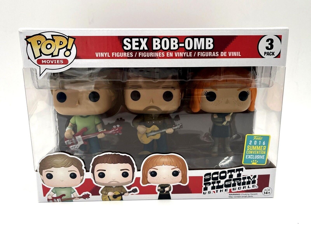 Funko POP Sex Bob-Omb 3 Pack Scott Pilgrim Stephen Stills Kim Pine SDCC 2016