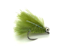 6 x Chain Eye Cats Whisker (Olive Body, Olive Wing) - Trout Fishing Flies