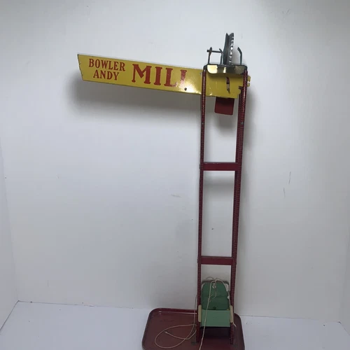 Vintage Wolverine Bowler Andy Mill Windmill Collector Tin Toy Made in USA Rare