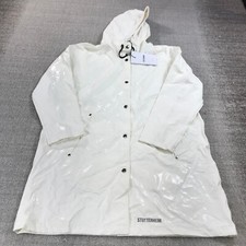 Stutterheim Jacket Womens Extra Small Raincoat Snap Hooded  Nora   Lightweight
