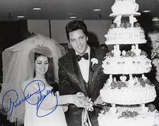 Priscilla Presley with Elvis 8.5x11 Signed Photo Reprint