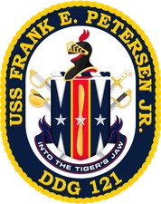 DDG-121 USS Frank E. Petersen Jr. Badge Sticker Decal