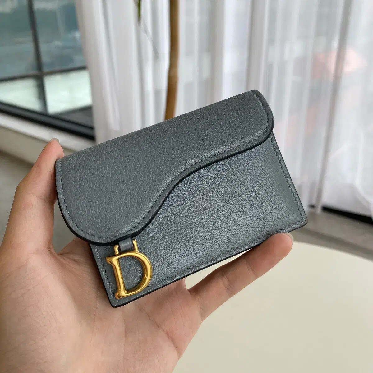 DIOR OBLIQUE SADDLE カードホルダー【A-ランク/保存袋付】 Dior Oblique Saddle Card Holder bloo | eBay