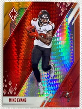 2021 Panini Phoenix Football Mike Evans Fire Burst Card #2 Tampa Bay Buccaneers