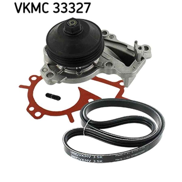 SKF Keilrippenriemensatz Vkmc 33327-image